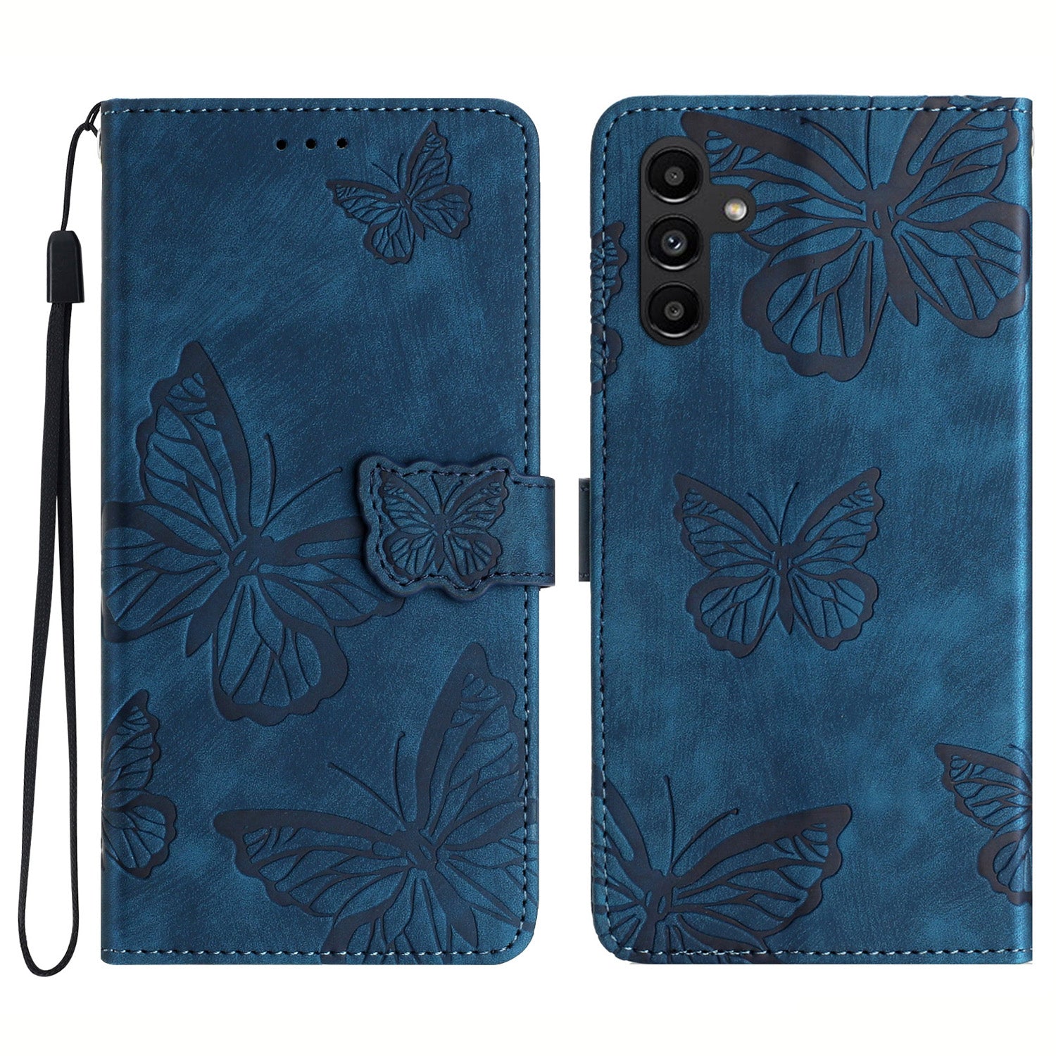 For Samsung Galaxy A34 5G Stand Wallet Phone Cover PU Leather Skin-touch Butterfly Imprinted Case For Samsung Galaxy A34 5G Stand Wallet Phone Cover PU Leather Skin-touch Butterfly Imprinted Case